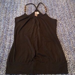 Black racerback tank